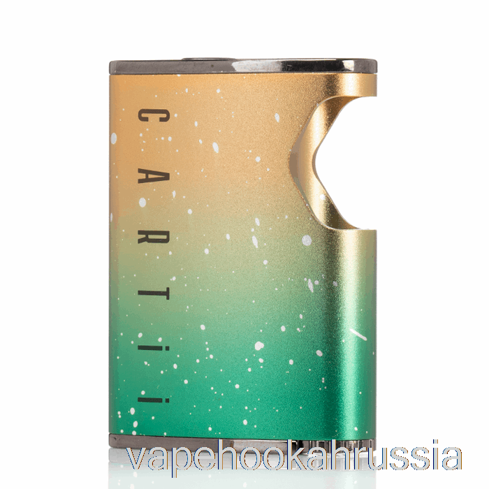 Vape Juice Dazzleaf Cartii 2 в 1 Twist 510 Аккумулятор с резьбой золото / зеленые брызги